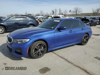 2020 BMW 3 Series 330i xDrive with VIN 3MW5R7J00L8B43315, listed as a Copart auction lot 50133205 with 59,520 mi miles and Salvage Title. Bid and sale history available at carsss.com. Image 1.