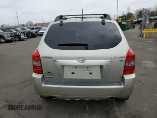 2007 Hyundai Tucson SE with VIN KM8JN12D77U541198, listed as a Copart auction lot 50425615 with 76,863 mi miles and Salvage Title. Bid and sale history available at carsss.com. Image 6.