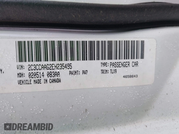 2014 Chrysler 300 with VIN 2C3CCAAG2EH235495, listed as a IAAI auction lot 41787801 with 142,354 mi miles and . Bid and sale history available at DreamBid. Image 9.