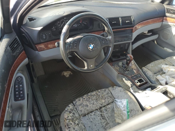 2002 BMW 5 Series 530iA with VIN WBADT63442CH99647, listed as a Copart auction lot 76080444 with 0 mi miles and Salvage Title. Bid and sale history available at carsss.com. Image 8.
