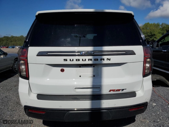2021 Chevrolet Suburban RST with VIN 1GNSKEKD1MR390115, listed as a Copart auction lot 73106224 with 51,308 mi miles and Salvage Title. Bid and sale history available at carsss.com. Image 6.
