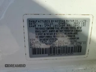 2015 Nissan Sentra S with VIN 3N1AB7AP1FY291354, listed as a Copart auction lot 45431295 with 129,098 mi miles and Clean Title. Bid and sale history available at DreamBid. Image 12.
