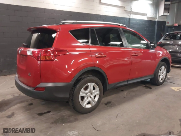 2014 Toyota RAV4 LE with VIN JTMBFREV2ED082264, listed as a IAAI auction lot 41878742 with 129,664 mi miles. Bid and sale history available at carsss.com. Image 4.