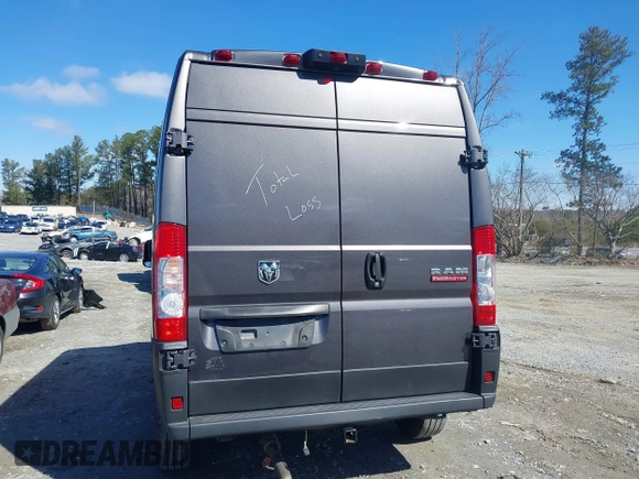 2021 Ram ProMaster Cargo with VIN 3C6LRVBG8ME521322, listed as a IAAI auction lot 41731201 with 52,823 mi miles. Bid and sale history available at carsss.com. Image 17.