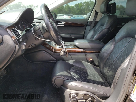 2017 Audi A8 Sport with VIN WAU43AFD3HN007397, listed as a Copart auction lot 54581173 with 77,961 mi miles and Salvage title. Bid and sale history available at DreamBid. Image 7.
