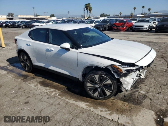 2023 Polestar 2 with VIN YSMEG3KA9PL124709, listed as a Copart auction lot 56132155 with 54,255 mi miles and Clean Title. Bid and sale history available at DreamBid. Image 4.