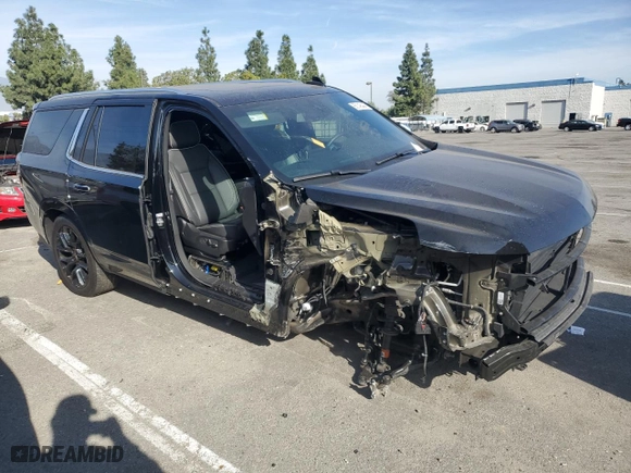 2023 Chevrolet Tahoe Premier with VIN 1GNSKSKL8PR385892, listed as a Copart auction lot 86148444 with 12,865 mi miles and Salvage Title. Bid and sale history available at carsss.com. Image 4.