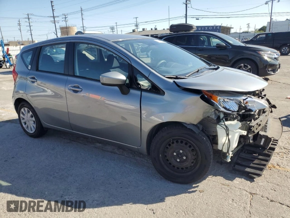 2015 Nissan Note S with VIN 3N1CE2CP4FL358297, listed as a Copart auction lot 59586475 with 53,252 mi miles and Salvage title. Bid and sale history available at DreamBid. Image 4.