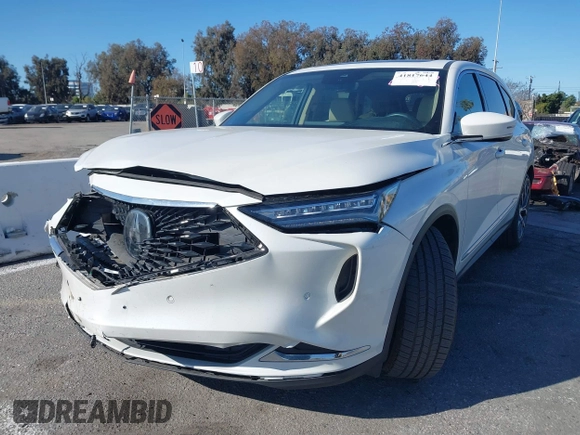 2022 Acura MDX w/Technology Package with VIN 5J8YD9H48NL000743, listed as a IAAI auction lot 41817644 with 69,800 mi miles. Bid and sale history available at carsss.com. Image 2.