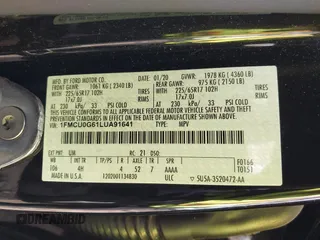 2020 Ford Escape SE с VIN 1FMCU0G61LUA91641, выставлен на аукционе IAAI как лот 41235361 с пробегом 67 017 миль миль и . История ставок и продаж доступна на DreamBid. Изображение 9.