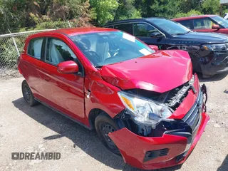 2024 Mitsubishi Mirage ES z VIN ML32AUHJ5RH007960, wystawiony jako IAAI lot #42366355 z przebiegiem 20 935 mil mil oraz . Historia ofert i sprzedaży dostępna na DreamBid. Obrazek 1.