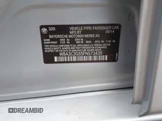 2015 BMW 3 Series 320i xDrive с VIN WBA3C3G55FNS73435, выставлен на аукционе IAAI как лот 42133912 с пробегом 111 663 миль миль и . История ставок и продаж доступна на DreamBid. Изображение 9.