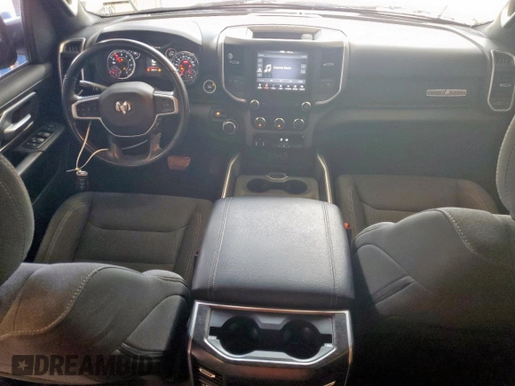 2020 Ram 1500 Lone Star with VIN 1C6RREFT7LN361686, listed as a Copart auction lot 59579555 with 74,421 mi miles and Salvage title. Bid and sale history available at DreamBid. Image 8.