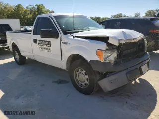 2014 Ford F-150 XL with VIN 1FTMF1CM1EKG07492, listed as a Copart auction lot 49982015 with 137,894 mi miles and Salvage Title. Bid and sale history available at carsss.com. Image 4.