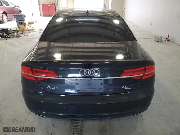 2016 Audi A8 L 4.0T Sport with VIN WAU43AFD1GN011589, listed as a Copart auction lot 86614934 with 96,137 mi miles and Salvage Title. Bid and sale history available at carsss.com. Image 6.