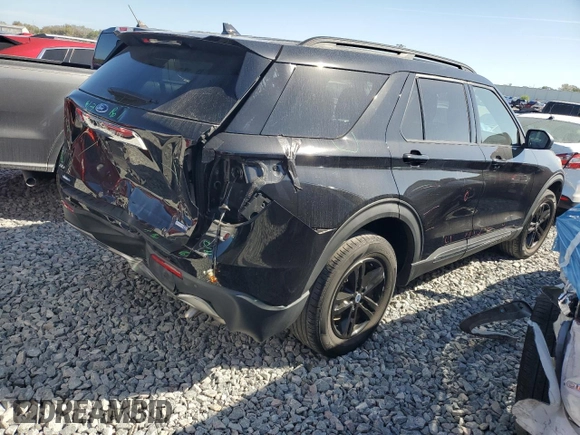 2020 Ford Explorer XLT with VIN 1FMSK8DH5LGC44851, listed as a Copart auction lot 47213915 with 34,007 mi miles and Salvage Title. Bid and sale history available at carsss.com. Image 3.