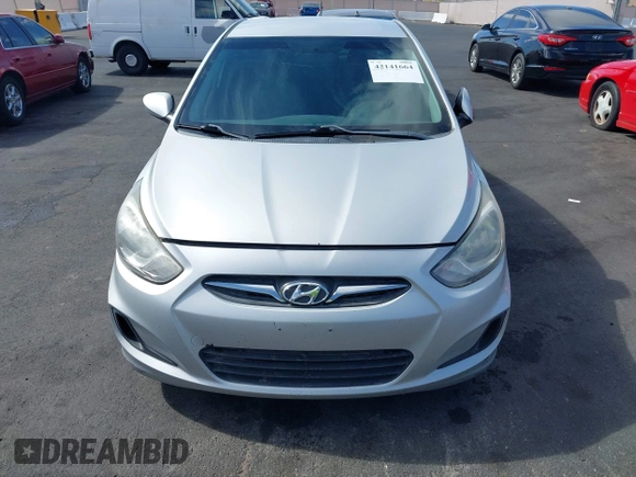 2014 Hyundai Accent GLS with VIN KMHCT4AE9EU688954, listed as a IAAI auction lot 42141664 with 99,041 mi miles. Bid and sale history available at carsss.com. Image 6.