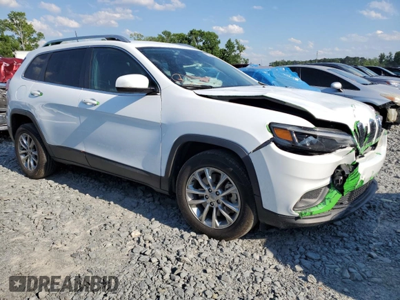 2021 Jeep Cherokee Latitude Lux with VIN 1C4PJLMXXMD224315, listed as a Copart auction lot 55253205 with 90,516 mi miles and Salvage title. Bid and sale history available at DreamBid. Image 4.