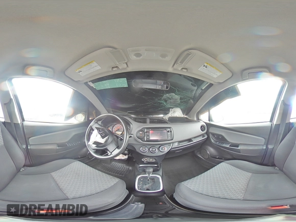 2015 Toyota Yaris L with VIN VNKKTUD32FA044782, listed as a Copart auction lot 53750065 with 72,997 mi miles and Salvage Title. Bid and sale history available at DreamBid. Image 12.