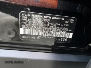 2022 Mitsubishi Outlander SEL z VIN JA4J3VA84NZ060972, wystawiony jako Copart lot #54703425 z przebiegiem 76 513 mil mil oraz Szkoda całkowita • Salvage title. Historia ofert i sprzedaży dostępna na DreamBid. Obrazek 13.