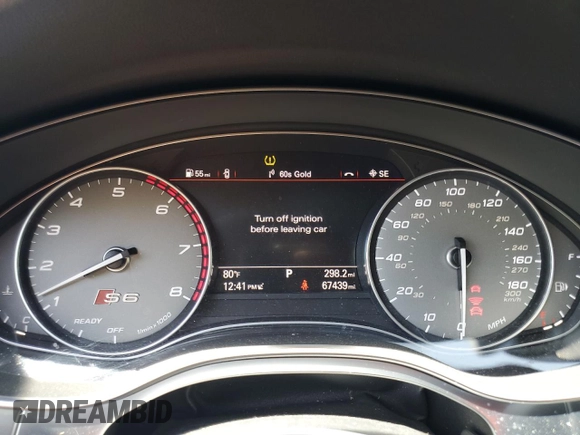 2017 Audi S6 Premium Plus z VIN WAUFFAFCXHN012281, wystawiony jako Copart lot #53571455 z przebiegiem 67 439 mil mil oraz Szkoda całkowita • Salvage title. Historia ofert i sprzedaży dostępna na DreamBid. Obrazek 9.