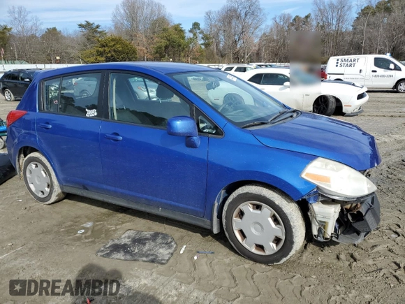 2009 Nissan Versa 1.8 SL with VIN 3N1BC13E49L469544, listed as a Copart auction lot 44134585 with 185,329 mi miles and Salvage Title. Bid and sale history available at carsss.com. Image 4.
