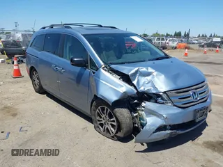 2013 Honda Odyssey EX-L с VIN 5FNRL5H6XDB080127, выставлен на аукционе IAAI как лот 42338635 с пробегом 121 966 миль миль и . История ставок и продаж доступна на DreamBid. Изображение 1.