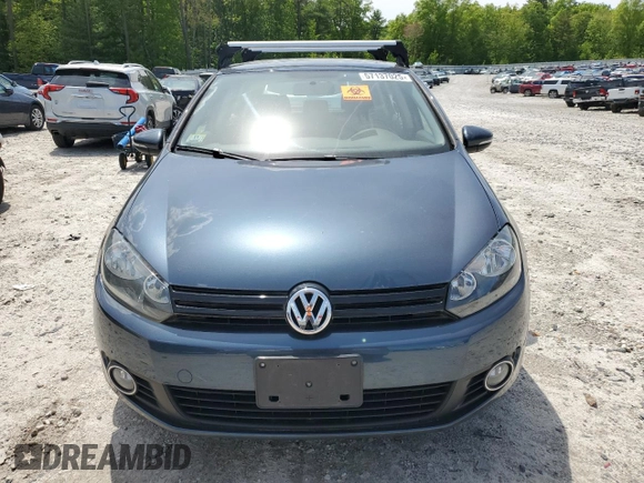 2013 Volkswagen Golf TDI w/Sunroof & Nav z VIN WVWNM7AJ9DW125303, wystawiony jako Copart lot #57137025 z przebiegiem 68 021 mil mil oraz Czysty tytuł • Clean title. Historia ofert i sprzedaży dostępna na DreamBid. Obrazek 5.