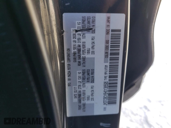 2017 Mazda CX-9 Touring with VIN JM3TCBCY6H0138596, listed as a Copart auction lot 42777925 with 88,936 mi miles and Salvage Title. Bid and sale history available at carsss.com. Image 13.