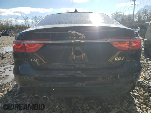 2017 Jaguar XF with VIN SAJBJ4BN8HCY31666, listed as a Copart auction lot 47123505 with 139,356 mi miles and Salvage Title. Bid and sale history available at DreamBid. Image 6.