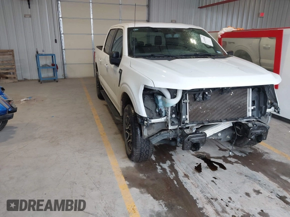2023 Ford F-150 XL with VIN 1FTEW1EPXPKF97673, listed as a IAAI auction lot 41349562 with 35,687 mi miles. Bid and sale history available at carsss.com. Image 1.