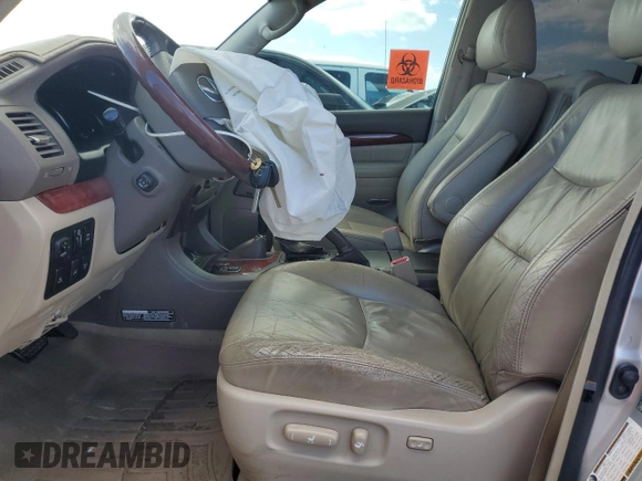 2008 Lexus GX 470 with VIN JTJBT20X680164287, listed as a Copart auction lot 46892755 with 94,815 mi miles and Salvage Title. Bid and sale history available at DreamBid. Image 7.