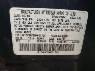 2011 Infiniti G25 Journey with VIN JN1DV6AP2BM601720, listed as a Copart auction lot 73099194 with 175,414 mi miles and Salvage Title. Bid and sale history available at carsss.com. Image 13.
