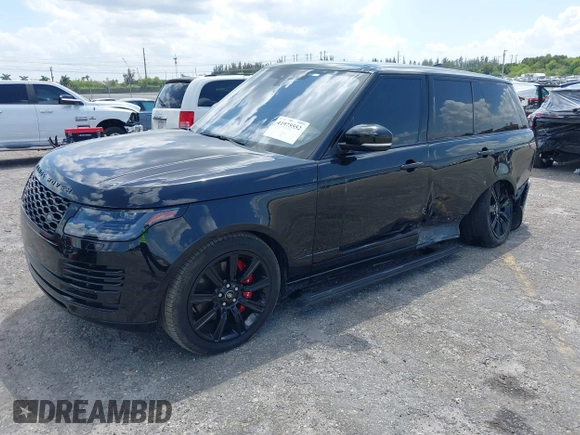 2021 Land Rover Range Rover Westminster with VIN SALGS2RU1MA455975, listed as a IAAI auction lot 41975552 with 52,328 mi miles and . Bid and sale history available at DreamBid. Image 16.