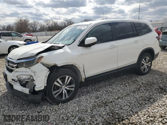 2016 Honda Pilot EX-L with VIN 5FNYF6H7XGB043620, listed as a Copart auction lot 49893165 with 165,474 mi miles and Salvage Title. Bid and sale history available at carsss.com. Image 1.