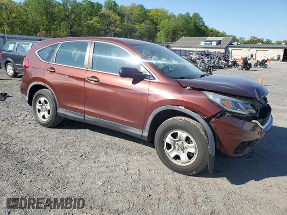 2015 Honda CR-V LX with VIN 5J6RM4H33FL038437, listed as a Copart auction lot 54772675 with 59,130 mi miles and Salvage Title. Bid and sale history available at DreamBid. Image 4.