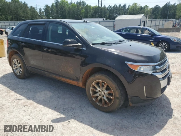 2013 Ford Edge Limited with VIN 2FMDK3KC0DBC64937, listed as a Copart auction lot 55006755 with 89,604 mi miles and Salvage title. Bid and sale history available at DreamBid. Image 4.