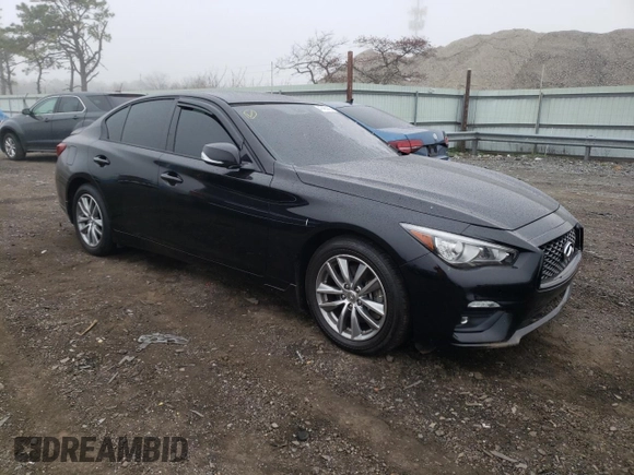 2021 Infiniti Q50 Pure z VIN JN1EV7AR6MM751988, wystawiony jako Copart lot #47480403 z przebiegiem 7 350 mil mil oraz Szkoda całkowita • Salvage title. Historia ofert i sprzedaży dostępna na DreamBid. Obrazek 4.