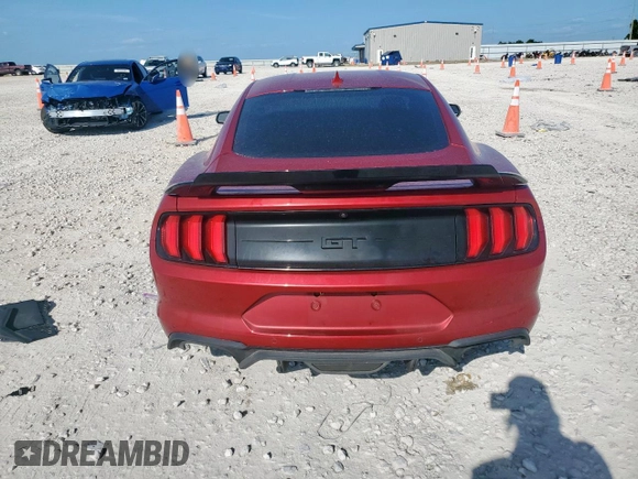 2021 Ford Mustang GT with VIN 1FA6P8CF8M5147380, listed as a Copart auction lot 60081655 with Not provided miles and Salvage title. Bid and sale history available at DreamBid. Image 6.