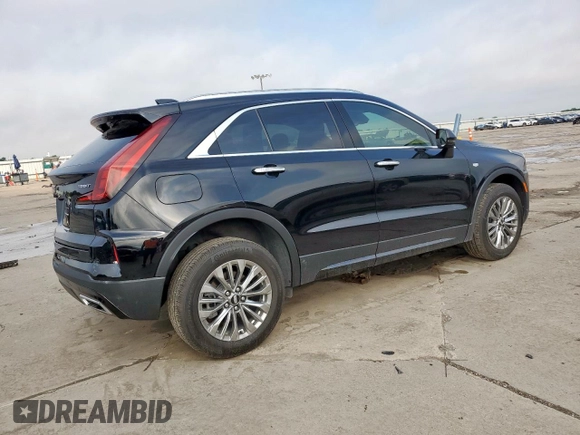 2024 Cadillac XT4 FWD Premium Luxury with VIN 1GYFZCR49RF248341, listed as a Copart auction lot 58586035 with 12,490 mi miles and Salvage title. Bid and sale history available at DreamBid. Image 3.