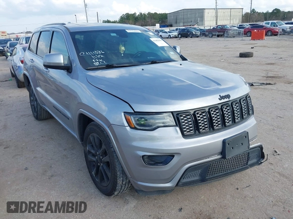 2020 Jeep Grand Cherokee Altitude with VIN 1C4RJEAGXLC403693, listed as a IAAI auction lot 41482425 with 67,161 mi miles and . Bid and sale history available at DreamBid. Image 1.