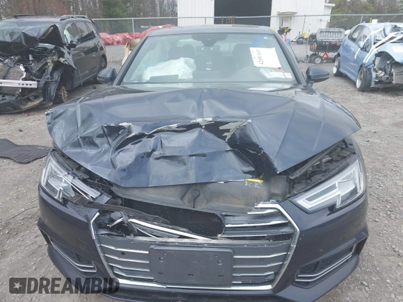 2017 Audi A4 Premium Plus with VIN WAUENAF45HN019873, listed as a IAAI auction lot 42081103 with 103,041 mi miles. Bid and sale history available at carsss.com. Image 6.