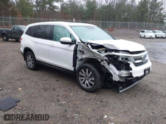 2022 Honda Pilot EX-L with VIN 5FNYF6H54NB020832, listed as a IAAI auction lot 40916277 with 58,441 mi miles. Bid and sale history available at carsss.com. Image 1.
