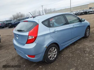2013 Hyundai Accent GL with VIN KMHCT5AE8DU073123, listed as a IAAI auction lot 41895506 with 78,777 mi miles. Bid and sale history available at carsss.com. Image 4.