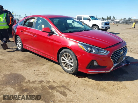 2018 Hyundai Sonata SE with VIN 5NPE24AF3JH607489, listed as a IAAI auction lot 41751030 with 44,044 mi miles and . Bid and sale history available at carsss.com. Image 1.