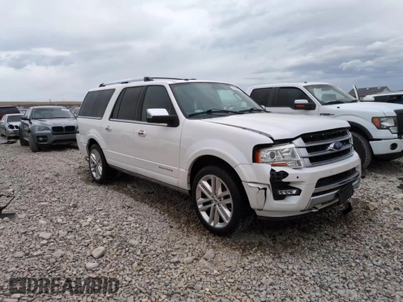 2016 Ford Expedition Max Platinum with VIN 1FMJK1MT5GEF52174, listed as a Copart auction lot 49000355 with 112,451 mi miles and Salvage title. Bid and sale history available at DreamBid. Image 14.