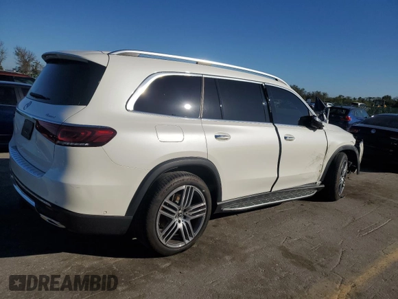 2021 Mercedes-Benz GLS with VIN 4JGFF5KE2MA390822, listed as a Copart auction lot 80449323 with 18,461 mi miles. Bid and sale history available at carsss.com. Image 3.