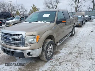 2013 Ford F-150 XL with VIN 1FTFW1EF0DFD66474, listed as a IAAI auction lot 41613819 with 130,585 mi miles. Bid and sale history available at carsss.com. Image 2.