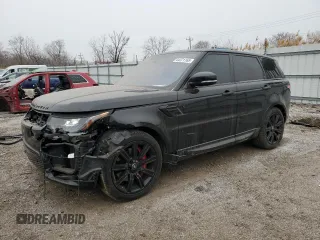 2020 Land Rover Range Rover Sport HST with VIN SALWS2RU9LA880791, listed as a Copart auction lot 44471165 with 74,153 mi miles and Salvage Title. Bid and sale history available at carsss.com. Image 1.