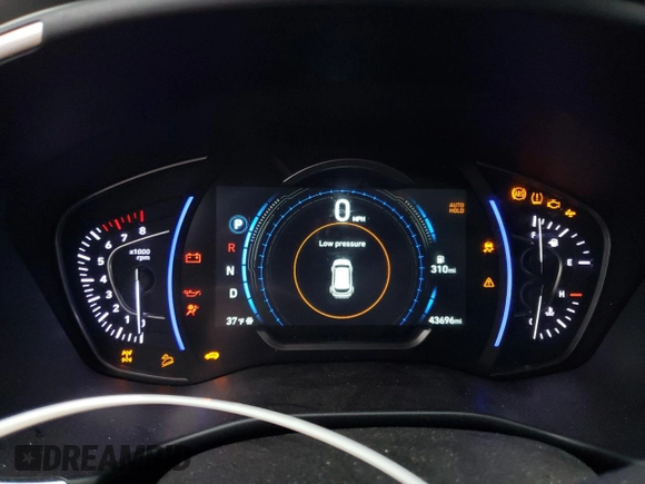 2019 Hyundai Santa Fe Ultimate with VIN 5NMS5CAA5KH107101, listed as a Copart auction lot 36755253 with 43,696 mi miles and . Bid and sale history available at DreamBid. Image 9.